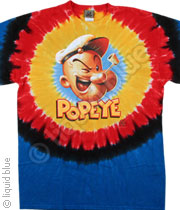 Popeye Concentric Rings Tie-Dye Tee 001